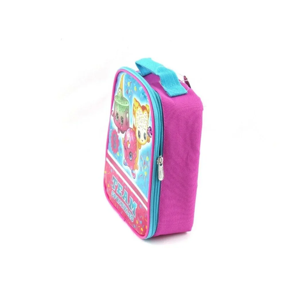 Shopkins D'Lish Donut & Fairy Crumbs Insulated Girls Lunch Tote Bag New